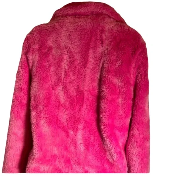 NWT Gorgeous Juicy Couture Faux Fur Hot Pink Coat XS - Picture 5 of 12